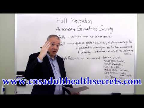 CNS Adult Health Exam Fall Prevention
