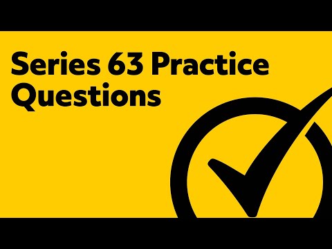 Series 63 Exam Practice Questions