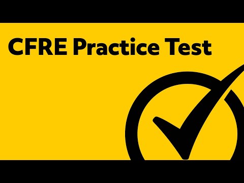 CFRE Test Study Guide (2019)