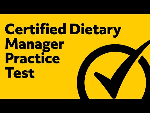 Certified Dietary Manager Practice Test