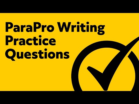 Free ParaPro Writing Practice Test