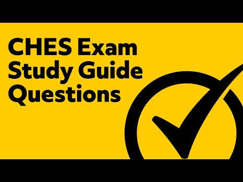 CHES Exam Study Guide Questions