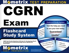 CGRN Flashcards