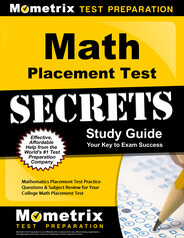 Math Placement Practice Test Example Questions