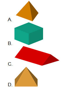 four three dimensional shapes