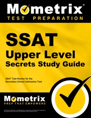 Ssat Test Practice Questions and Review For the Secondary School Admission Test Ssat Upper Level Flashcard Study System Ssat Test Practice Questions and Review For the Secondary School Admission Test 