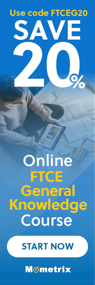 Click here for 20% off of Mometrix FTCE General Knowledge online course. Use code: SFTCEG20