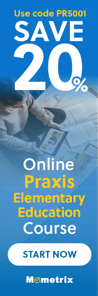 Click here for 20% off of Mometrix Praxis 5001 online course. Use code: SPR500120