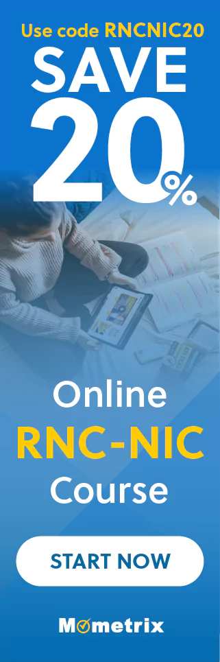 Click here for 20% off of Mometrix RNC-NIC online course. Use code: SRNCNIC20