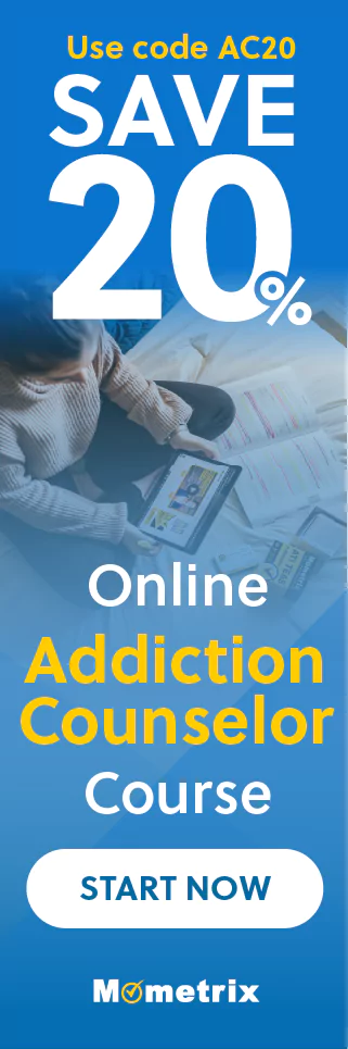 Click here for 20% off of Mometrix Addiction Counselor online course. Use code: AC20